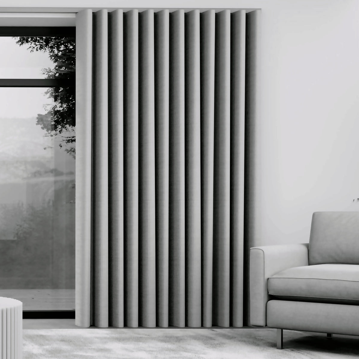S-Fold Double Layer Curtain