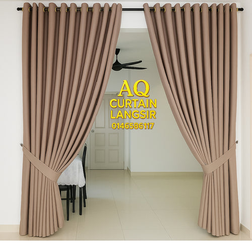 Modern Ring Double Layer Curtain