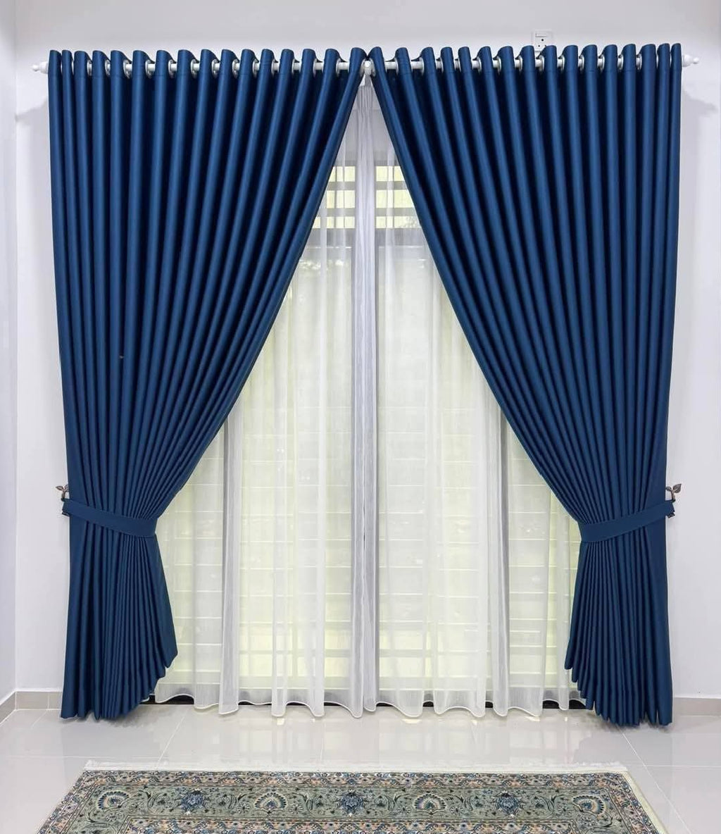 Modern Ring Double Layer Curtain