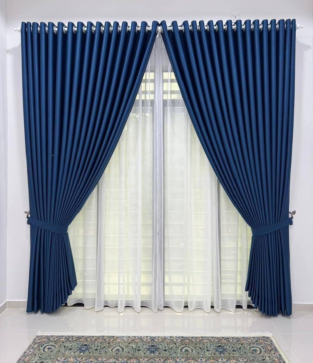 Modern Ring Double Layer Curtain