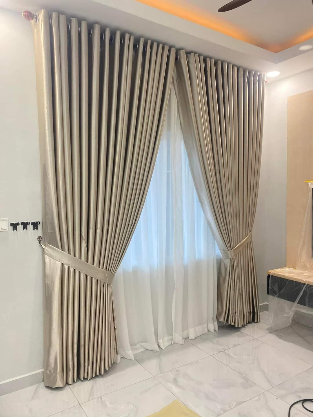 Modern Ring Double Layer Curtain