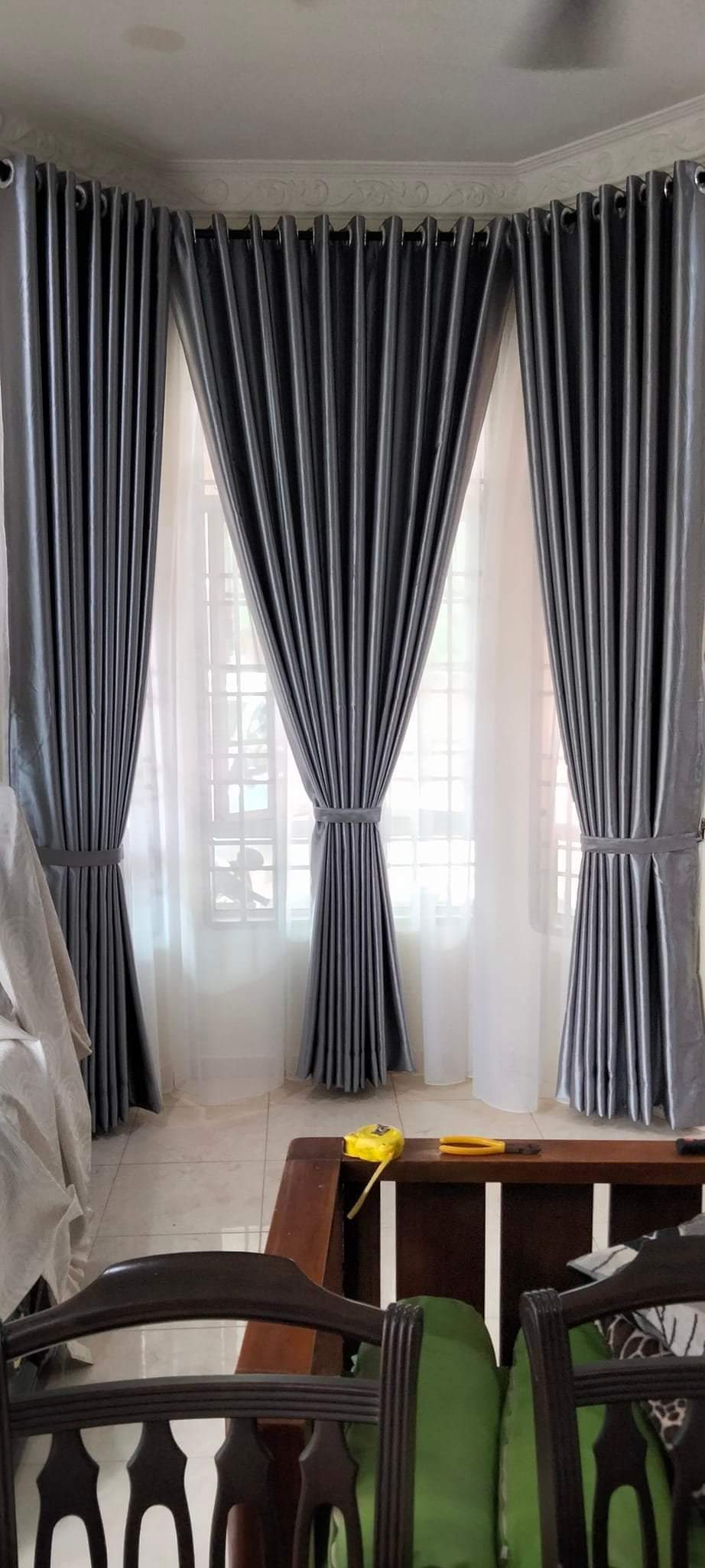 Modern Ring Double Layer Curtain