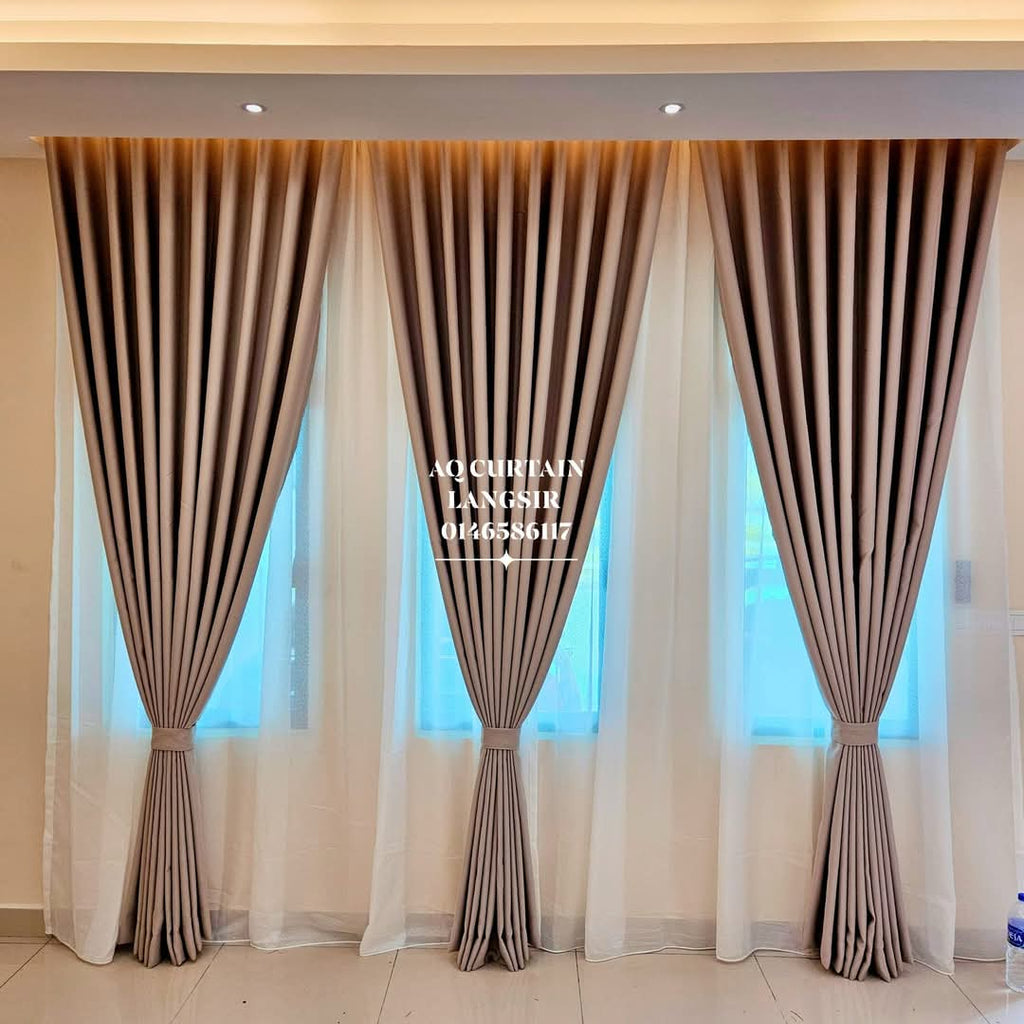 S-Fold Double Layer Curtain