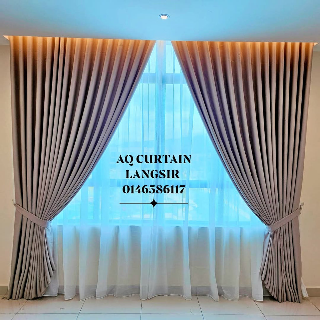 S-Fold Double Layer Curtain