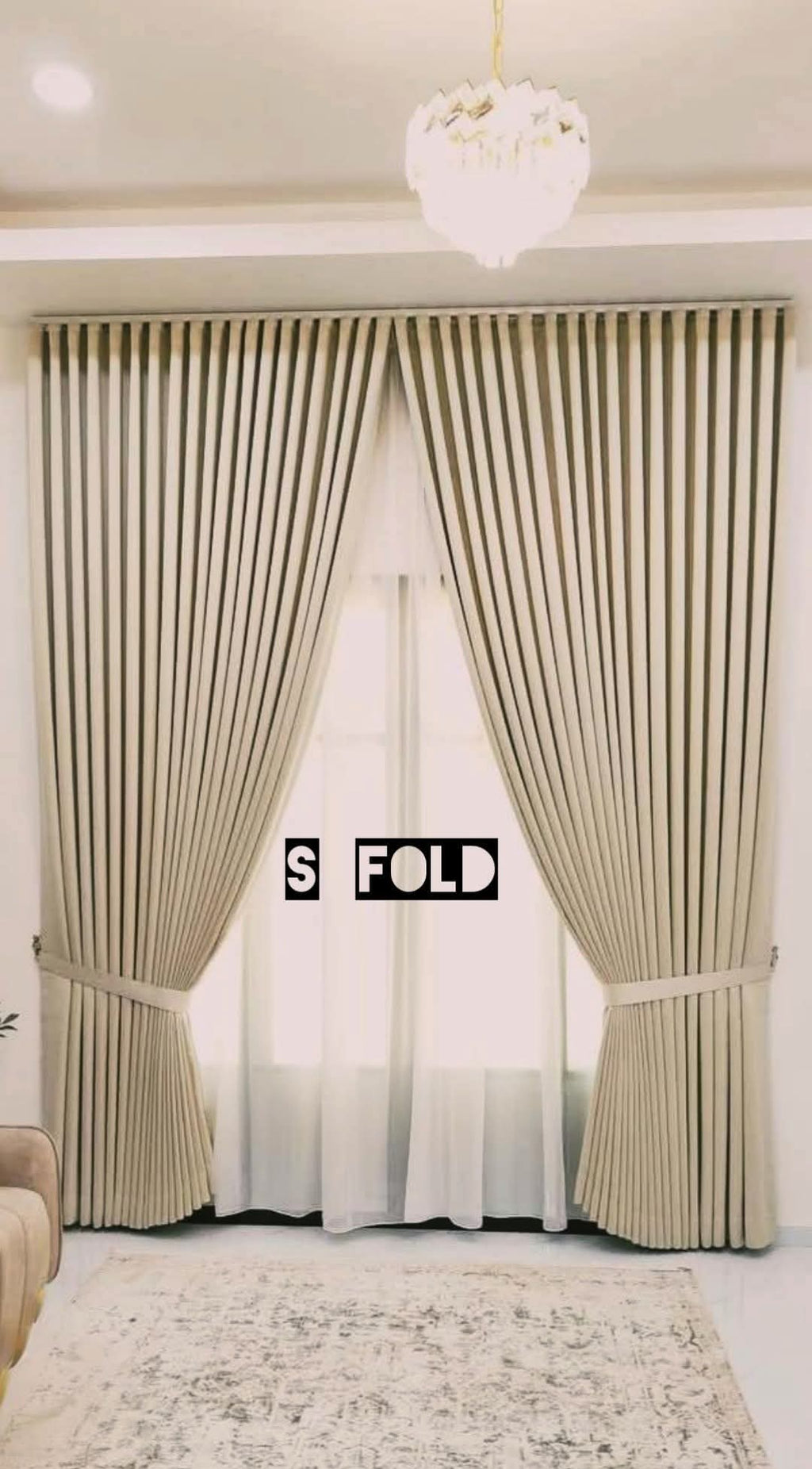 S-Fold Double Layer Curtain