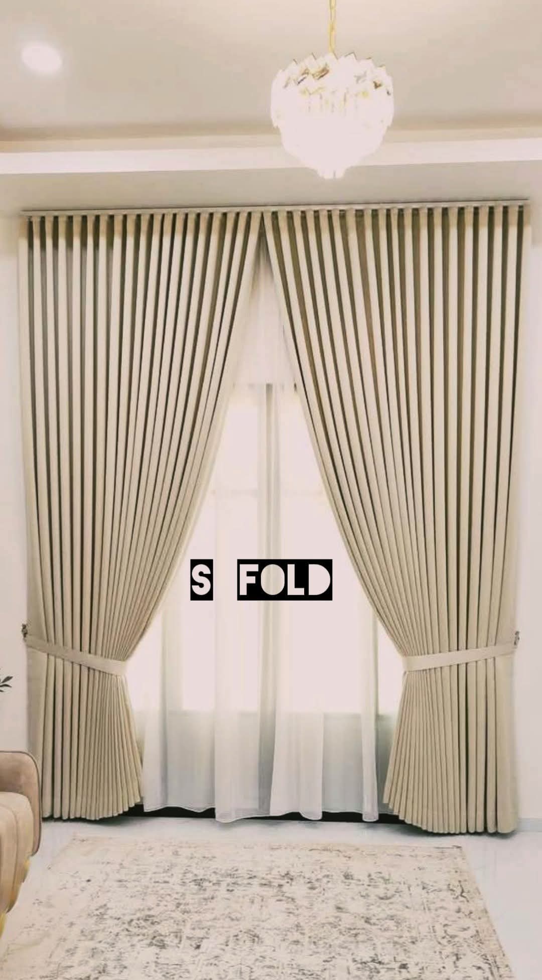 S-Fold Double Layer Curtain