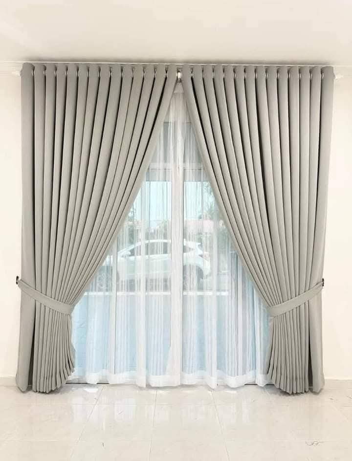 Modern Ring Double Layer Curtain