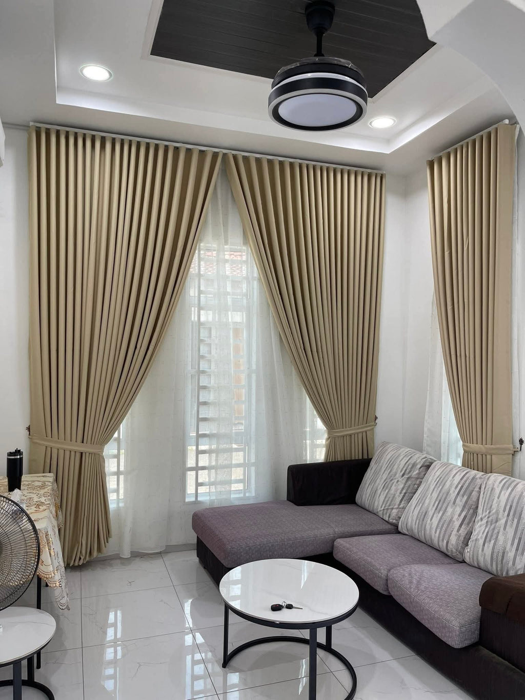 S-Fold Double Layer Curtain