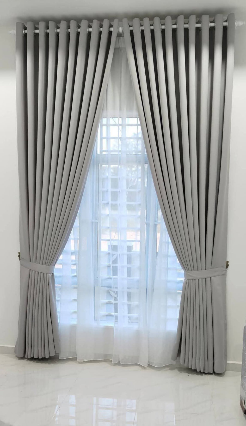 Modern Ring Double Layer Curtain