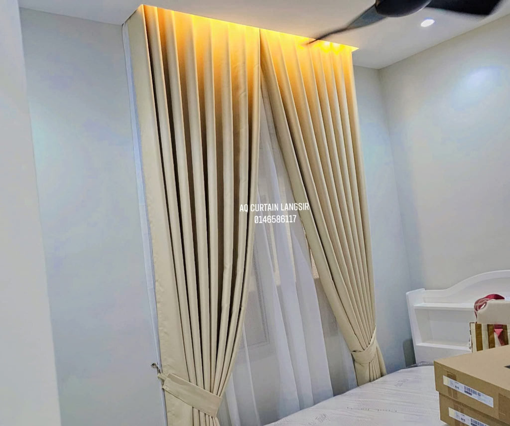 S-Fold Double Layer Curtain