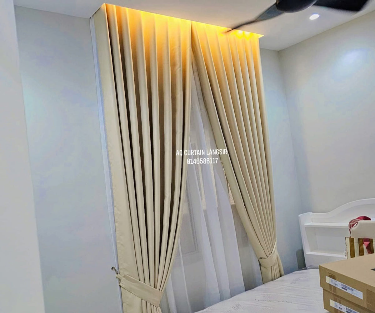 S-Fold Double Layer Curtain