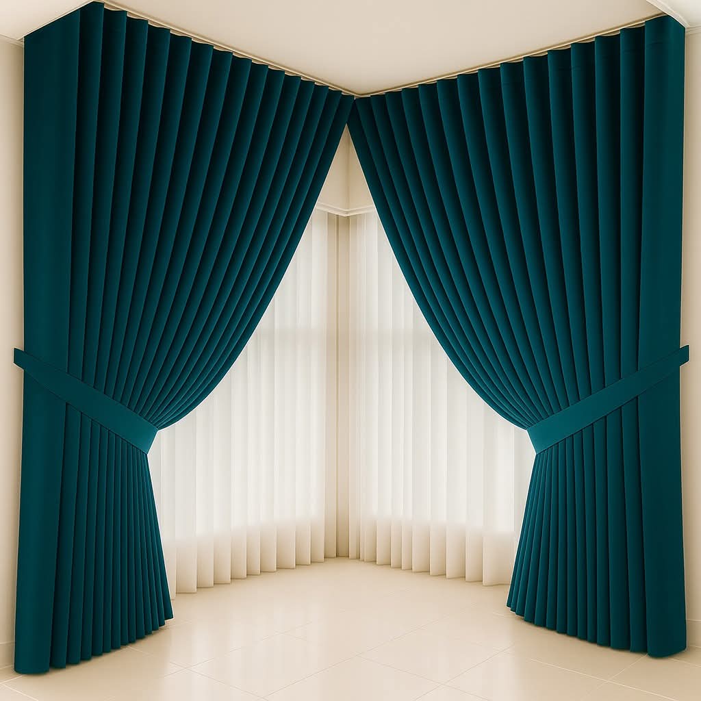 S-Fold Double Layer Curtain