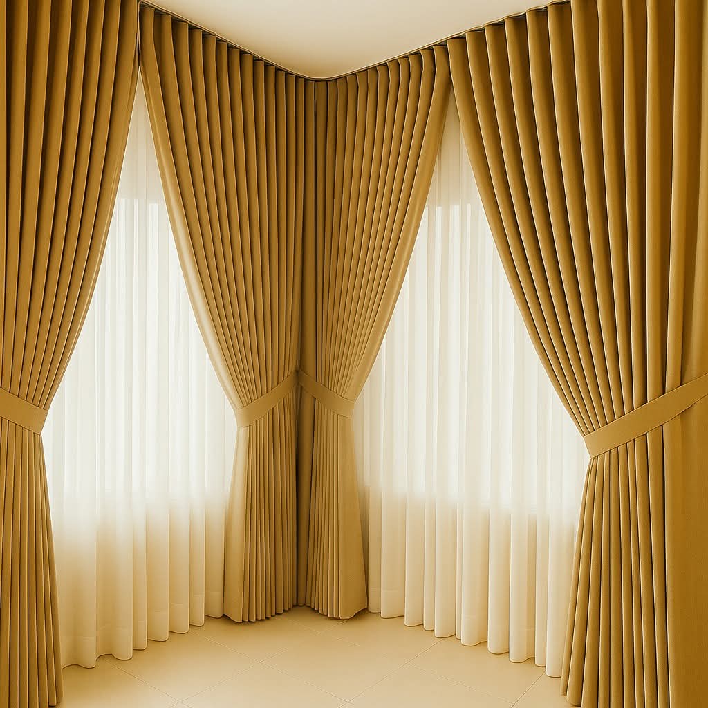 S-Fold Double Layer Curtain