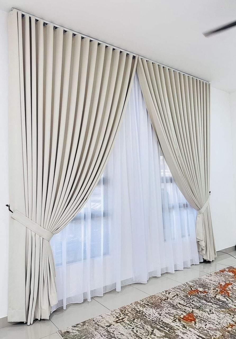 S-Fold Double Layer Curtain