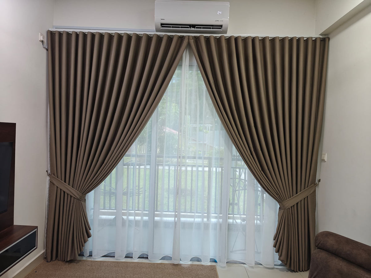 S-Fold Double Layer Curtain