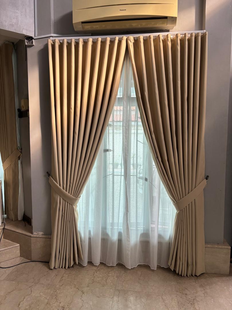 S-Fold Double Layer Curtain