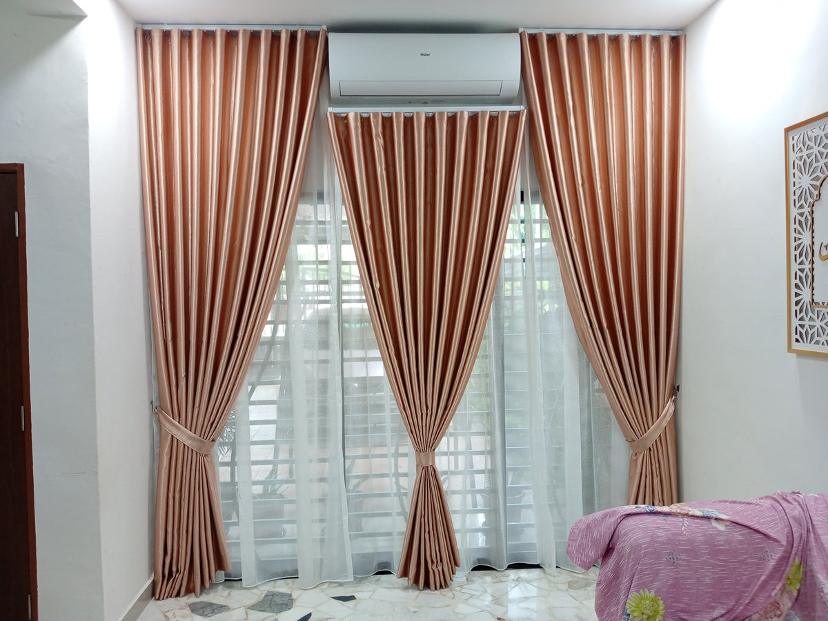S-Fold Double Layer Curtain