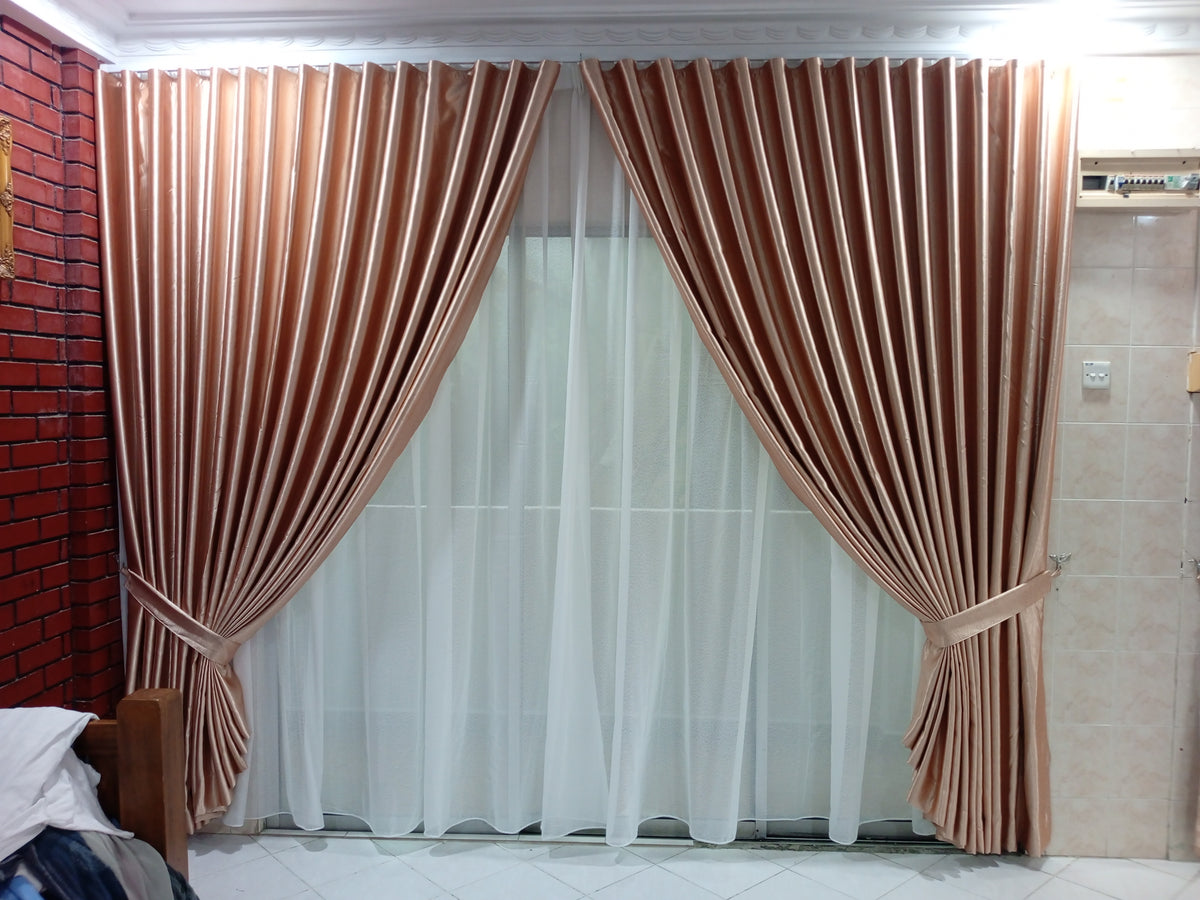 S-Fold Double Layer Curtain