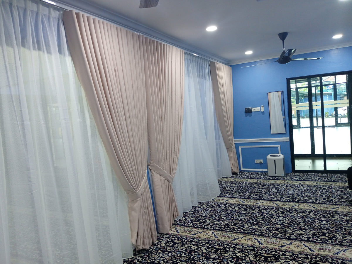 S-Fold Double Layer Curtain