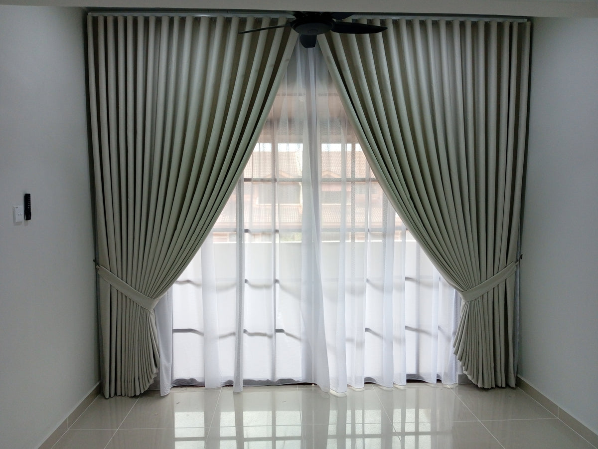 S-Fold Double Layer Curtain