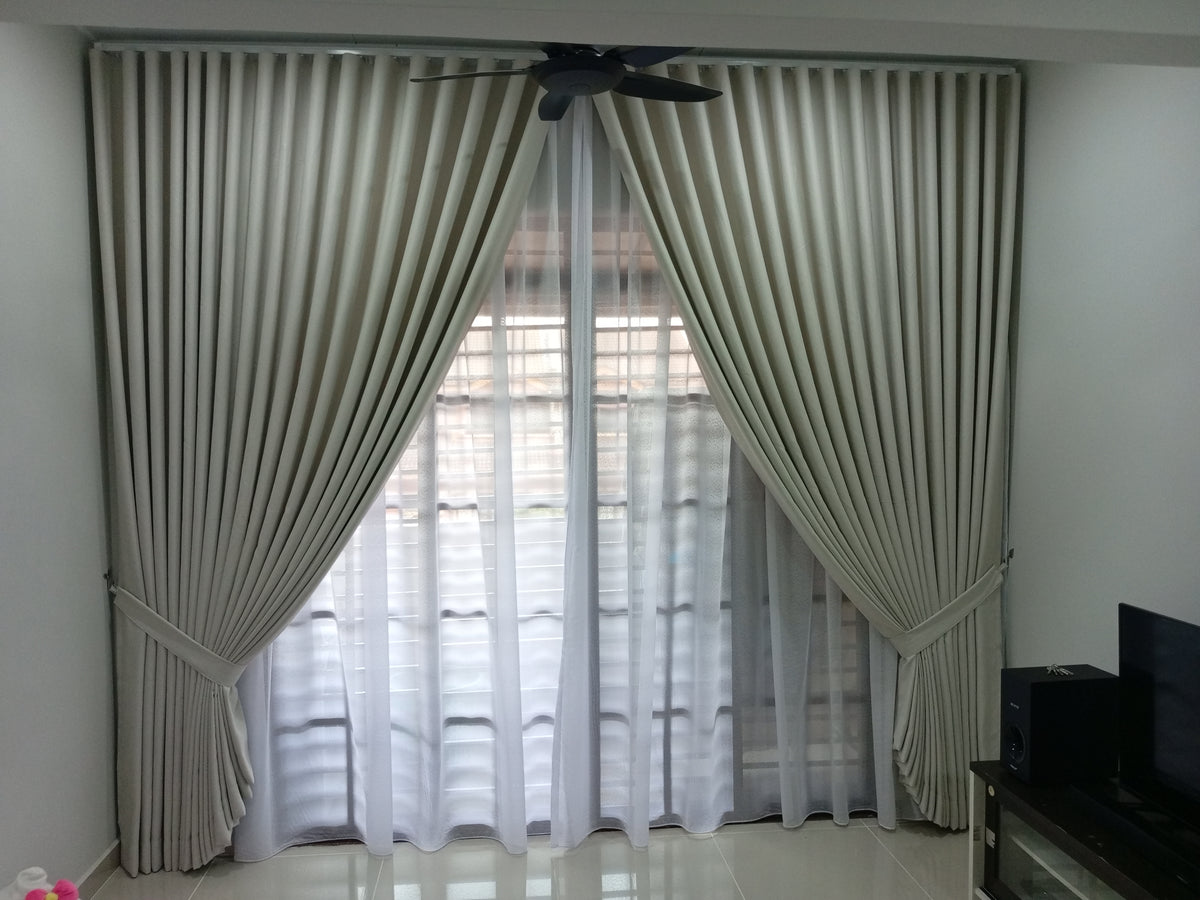 S-Fold Double Layer Curtain