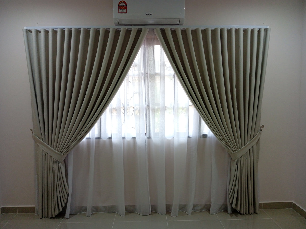 S-Fold Double Layer Curtain