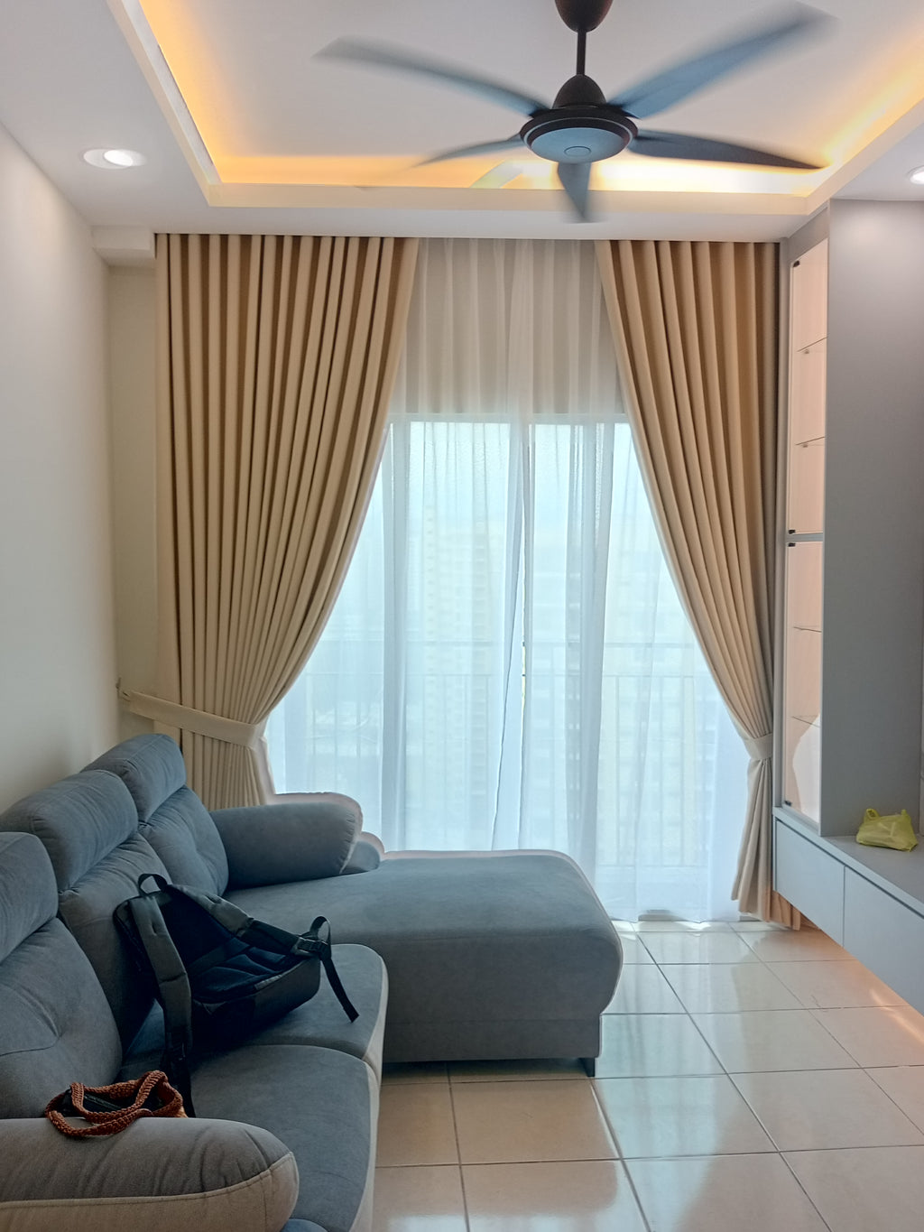 S-Fold Double Layer Curtain