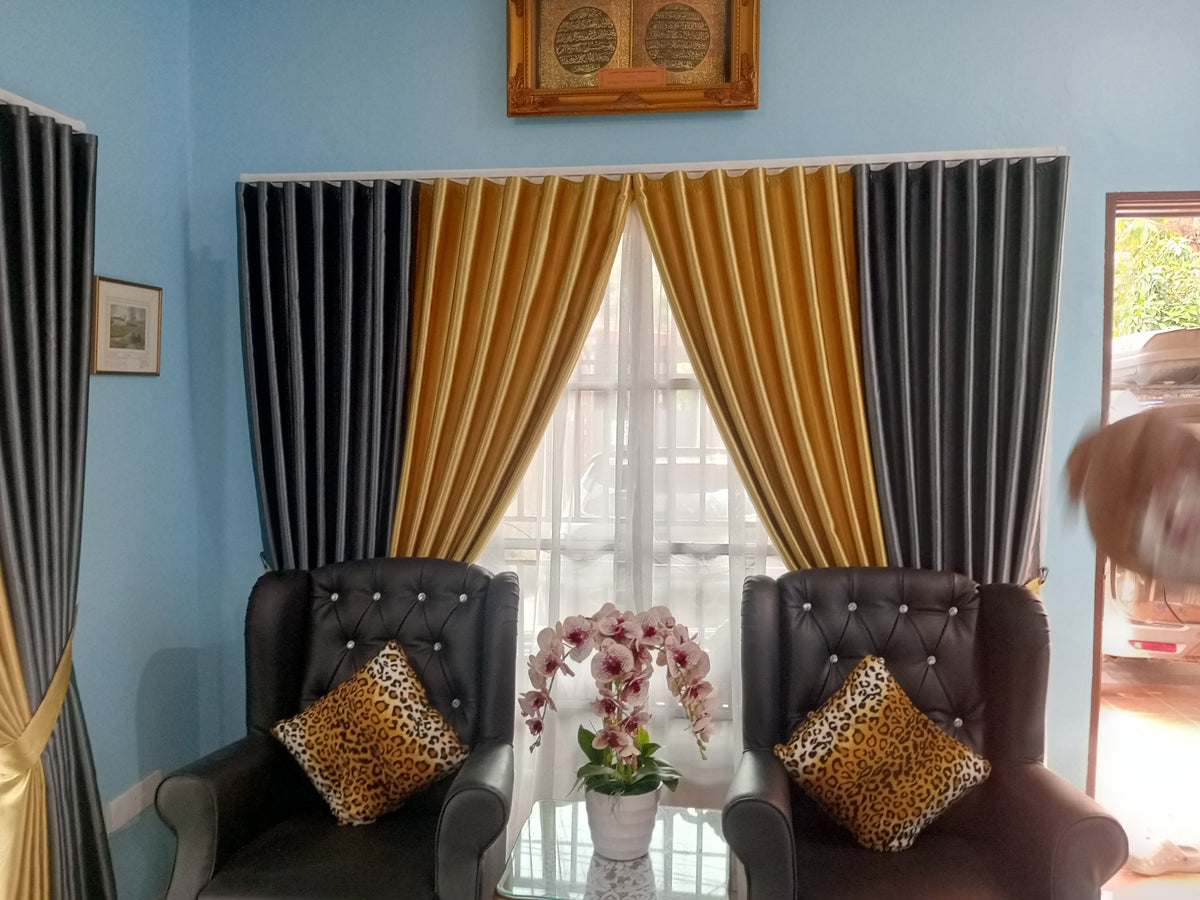 S-Fold Double Layer Curtain