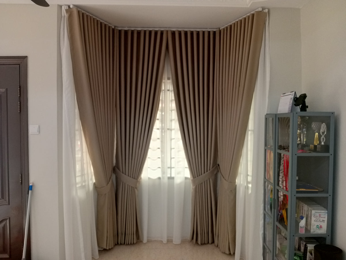 S-Fold Double Layer Curtain