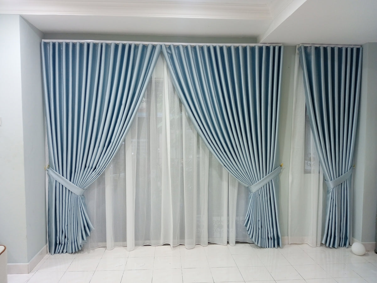 S-Fold Double Layer Curtain