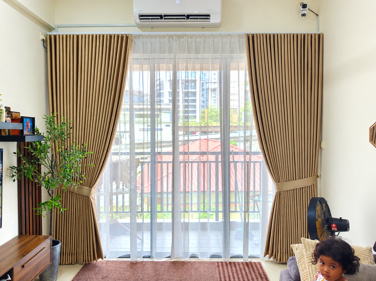 S-Fold Double Layer Curtain