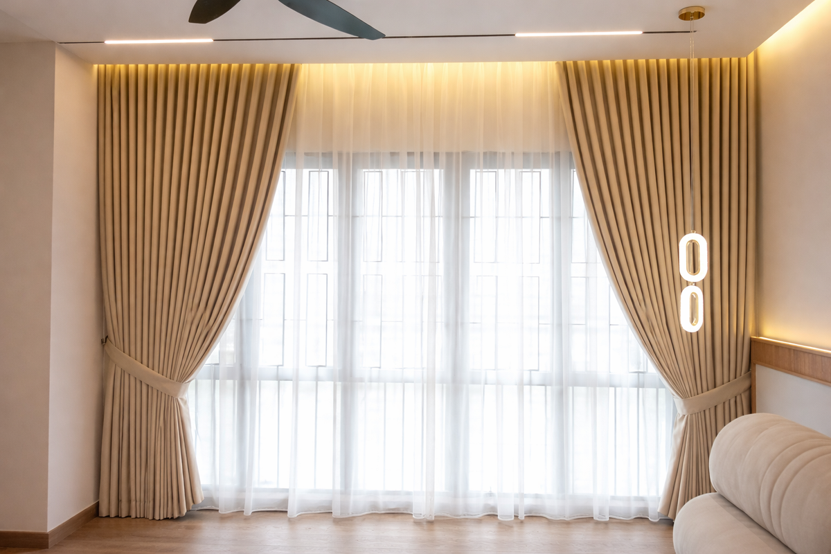 S-Fold Double Layer Curtain