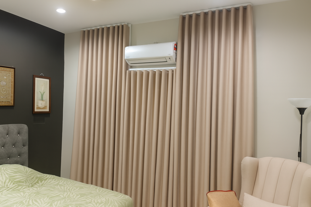 S-Fold Double Layer Curtain