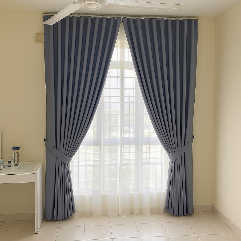 S-Fold Double Layer Curtain