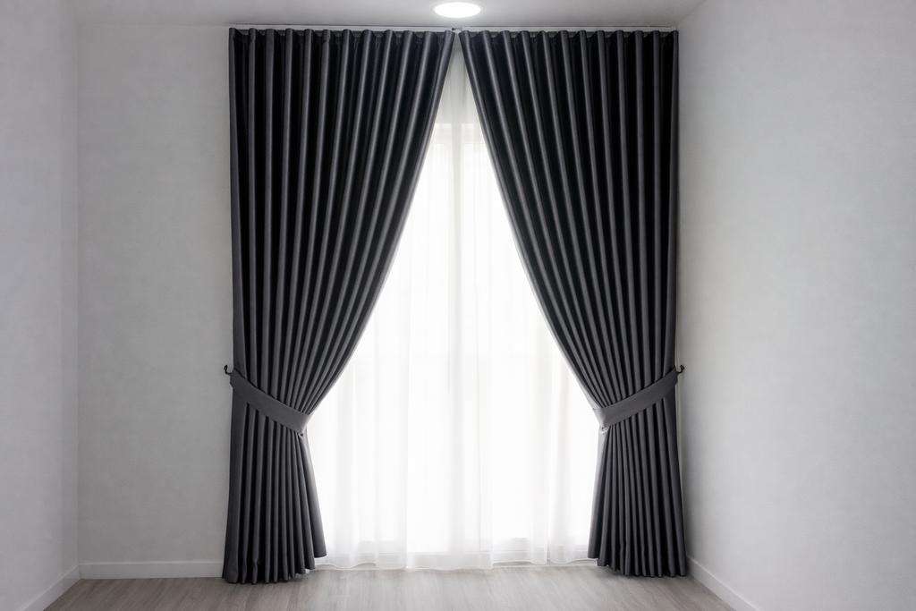 S-Fold Double Layer Curtain